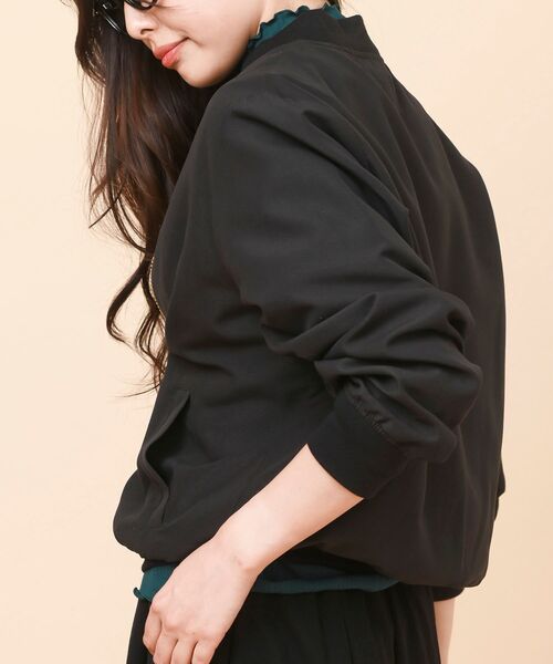 rps（アールピーエス）の「ピーチ起毛ＭＡ－１（MA-1・レディース・ブラック/カーキ/ピンク/モカ・フリー）」の9枚目の写真