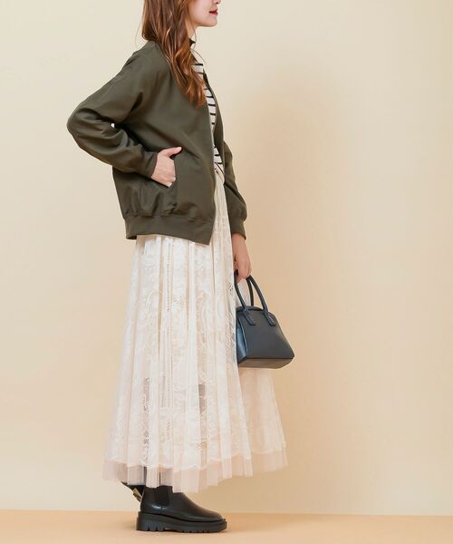 rps（アールピーエス）の「ピーチ起毛ＭＡ－１（MA-1・レディース・ブラック/カーキ/ピンク/モカ・フリー）」の22枚目の写真