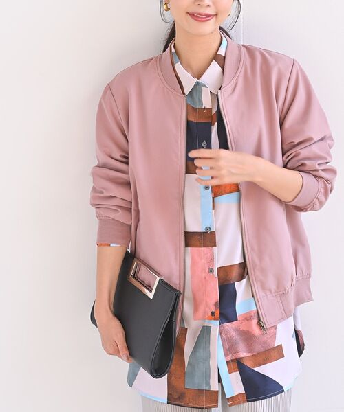 rps（アールピーエス）の「ピーチ起毛ＭＡ－１（MA-1・レディース・ブラック/カーキ/ピンク/モカ・フリー）」の8枚目の写真