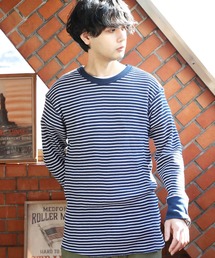 JEMORGAN ワッフルボーダー長袖Tシャツ