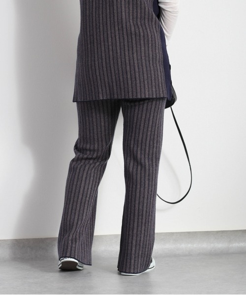 cepo(セポ)の「ヘリンボンジャガードニットパンツ セットアップ可能(その他パンツ・レディース・ブラック/ネイビー・M)」の14枚目の写真