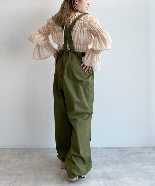 w closet（ダブルクローゼット）の「シャーリングブラウス（シャツ/ブラウス・レディース・ラベンダー/ライトベージュ/ブラック・FREE）」の17枚目の写真