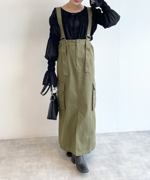 w closet（ダブルクローゼット）の「シャーリングブラウス（シャツ/ブラウス・レディース・ラベンダー/ライトベージュ/ブラック・FREE）」の8枚目の写真