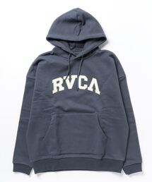 RVCA/ルーカ オーバーサイズ ロゴプリントパーカー/裏起毛 カレッジ風ロゴ/プルオーバーフーディ BC042-152