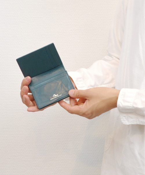 Otias（オティアス）の「Otias オティアス / オイルカウレザーカードケース（札入れ/マネークリップ・メンズ・オレンジ/ブラック/ブルー/ネイビー・FREE）」の12枚目の写真