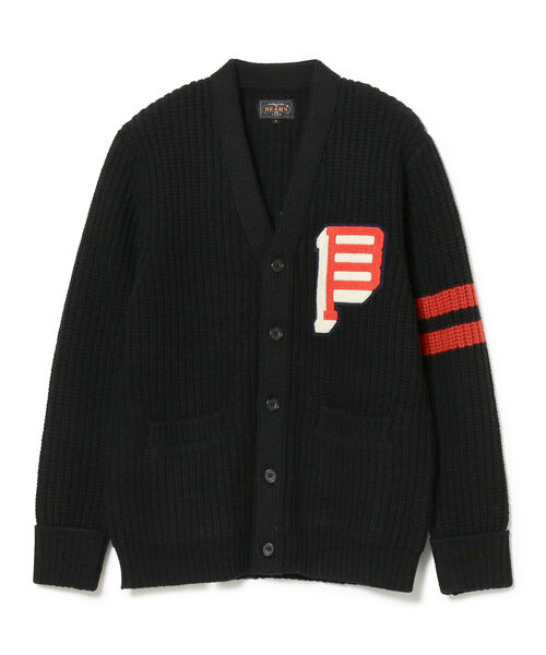BEAMS PLUS」 カーディガン X-LARGE ブラック メンズ BEAMS PLUS