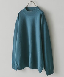 ハイゲージモックネックニット