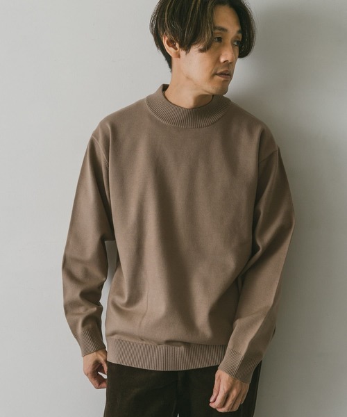 URBAN RESEARCH DOORS(アーバンリサーチドアーズ)の「ハイゲージモックネックニット(ニット/セーター・メンズ・モカ/グリーン/ブルー/ブラック/ホワイト系その他・LARGE/MEDIUM/X-LARGE)」の19枚目の写真