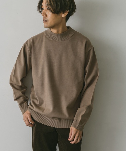 URBAN RESEARCH DOORS(アーバンリサーチドアーズ)の「ハイゲージモックネックニット(ニット/セーター・メンズ・モカ/グリーン/ブルー/ブラック/ホワイト系その他・LARGE/MEDIUM/X-LARGE)」の20枚目の写真