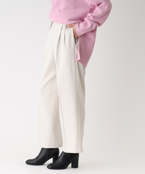 OPAQUE.CLIP（オペークドットクリップ）の「◆ダブルクロス ベルテッドワイドパンツ（その他パンツ・レディース・ライトグレー/ブルー/ブラック・40/38/36/34/42）」の8枚目の写真