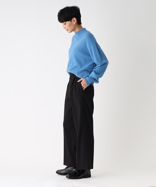 OPAQUE.CLIP（オペークドットクリップ）の「◆ダブルクロス ベルテッドワイドパンツ（その他パンツ・レディース・ライトグレー/ブルー/ブラック・40/38/36/34/42）」の22枚目の写真