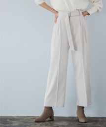 OPAQUE.CLIP | ダブルクロス ベルテッドワイドパンツ(その他パンツ)