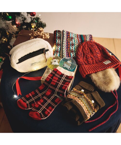 BREEZE（ブリーズ）の「ノルディックネックウォーマー（ネックウォーマー/スヌード・キッズ・マスタード/ネイビー・MEDIUM/SMALL）」の3枚目の写真