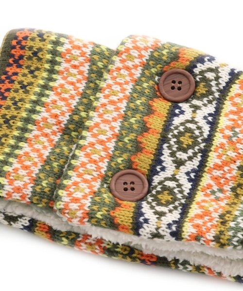 BREEZE（ブリーズ）の「ノルディックネックウォーマー（ネックウォーマー/スヌード・キッズ・マスタード/ネイビー・MEDIUM/SMALL）」の9枚目の写真