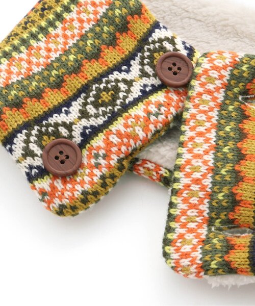 BREEZE（ブリーズ）の「ノルディックネックウォーマー（ネックウォーマー/スヌード・キッズ・マスタード/ネイビー・MEDIUM/SMALL）」の11枚目の写真