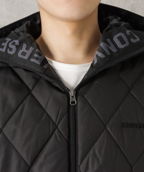 CONVERSE（コンバース）の「CONVERSE コンバース キルトフードジャケット（その他アウター・メンズ・グレー/レッド/ネイビー/ブラック/ブルー/ベージュ・M/L/XL）」の11枚目の写真
