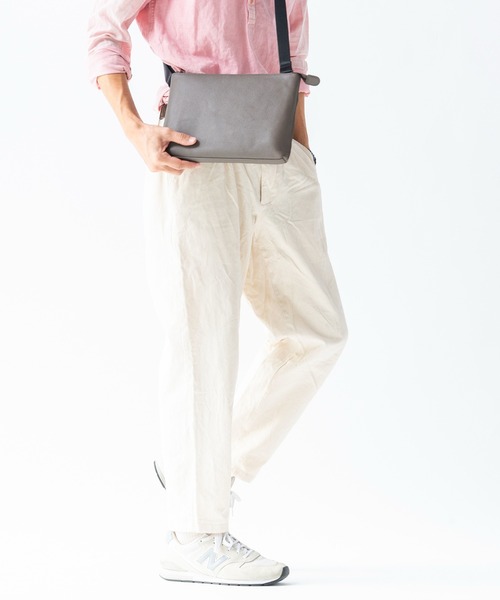 MURA（ムラ）の「フルグレインレザー  スキミング防止 サコッシュ ショルダーバッグ（ショルダーバッグ・メンズ・ブラック/グレー/ネイビー/ブラウン・FREE）」の9枚目の写真