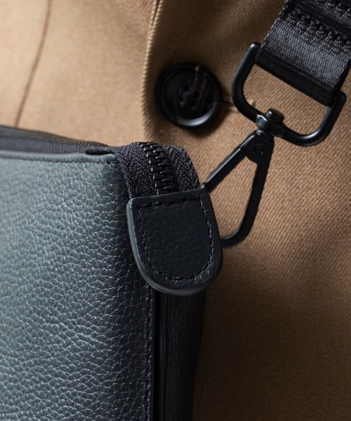 MURA（ムラ）の「フルグレインレザー  スキミング防止 サコッシュ ショルダーバッグ（ショルダーバッグ・メンズ・ブラック/グレー/ネイビー/ブラウン・FREE）」の17枚目の写真