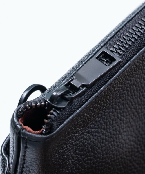 MURA（ムラ）の「フルグレインレザー  スキミング防止 サコッシュ ショルダーバッグ（ショルダーバッグ・メンズ・ブラック/グレー/ネイビー/ブラウン・FREE）」の18枚目の写真