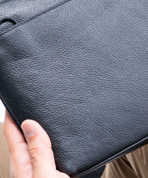 MURA（ムラ）の「フルグレインレザー  スキミング防止 サコッシュ ショルダーバッグ（ショルダーバッグ・メンズ・ブラック/グレー/ネイビー/ブラウン・FREE）」の20枚目の写真