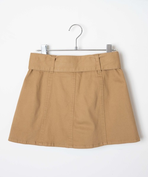 WEGO（ウィゴー）の「WEGO/ベルト付きミニスカパン（スカート・レディース・ブラック/ベージュ・FREE）」の6枚目の写真