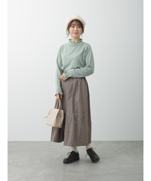 ehka sopo（エヘカソポ）の「フリルニット（ニット/セーター・レディース・ブラック/ミント/キナリ・ﾌﾘ-）」の16枚目の写真