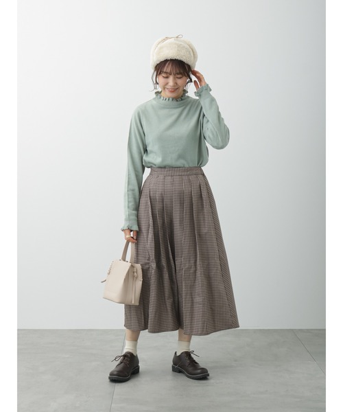 ehka sopo（エヘカソポ）の「フリルニット（ニット/セーター・レディース・ブラック/ミント/キナリ・ﾌﾘ-）」の17枚目の写真