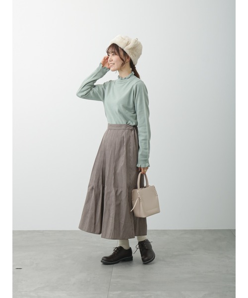 ehka sopo（エヘカソポ）の「フリルニット（ニット/セーター・レディース・ブラック/ミント/キナリ・ﾌﾘ-）」の19枚目の写真