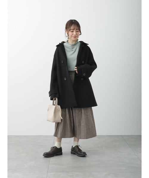 ehka sopo（エヘカソポ）の「フリルニット（ニット/セーター・レディース・ブラック/ミント/キナリ・ﾌﾘ-）」の22枚目の写真