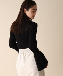 OPAQUE.CLIP | フレアスリーブリブニット(ニット/セーター)