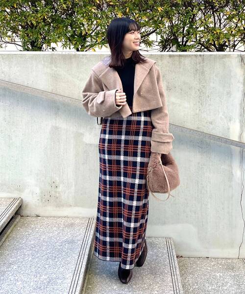 OPAQUE.CLIP（オペークドットクリップ）の「◆フレアスリーブリブニット（ニット/セーター・レディース・ライトグリーン/オフホワイト/ブラック・38）」の16枚目の写真