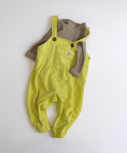 MAKE YOUR DAY（メイクユアデイ）の「テレコリブロンパス（ロンパース・キッズ・モカ/ピンク/オフホワイト/オリーブ・80/70）」の11枚目の写真