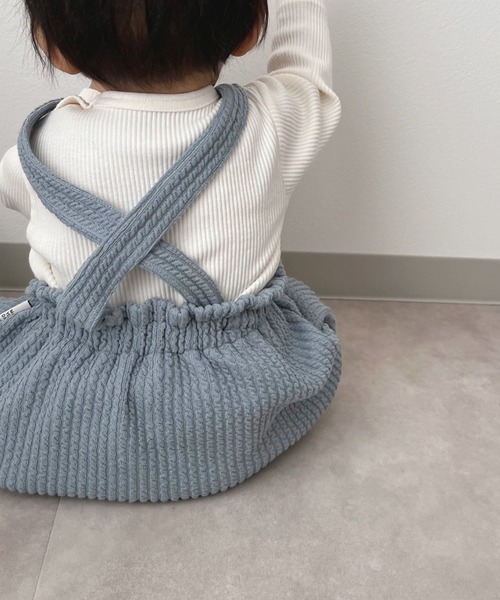 MAKE YOUR DAY（メイクユアデイ）の「テレコリブロンパス（ロンパース・キッズ・モカ/ピンク/オフホワイト/オリーブ・80/70）」の22枚目の写真