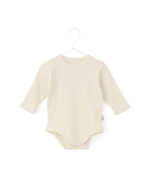 MAKE YOUR DAY（メイクユアデイ）の「テレコリブロンパス（ロンパース・キッズ・モカ/ピンク/オフホワイト/オリーブ・80/70）」の16枚目の写真