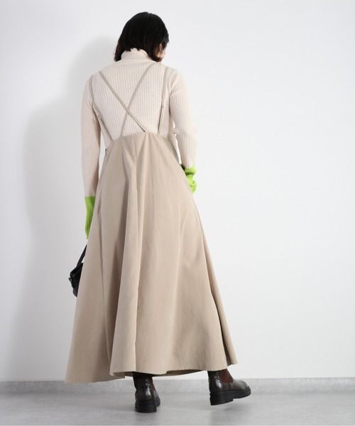 cepo(セポ)の「スウェードライクキャミワンピース(ワンピース・レディース・ブラウン/ベージュ/ブラック・M)」の10枚目の写真