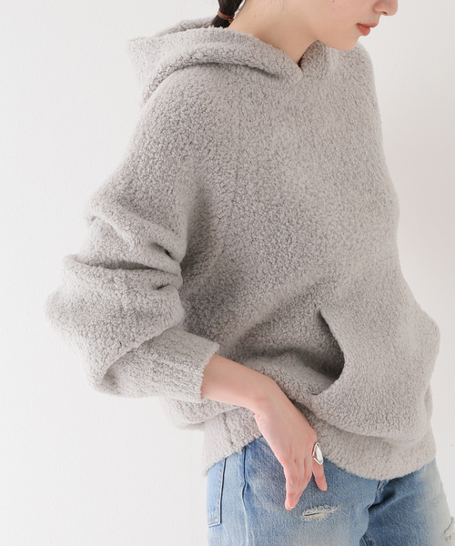 FRAMeWORK（フレームワーク）の「ムートンライク フーディー（ニット