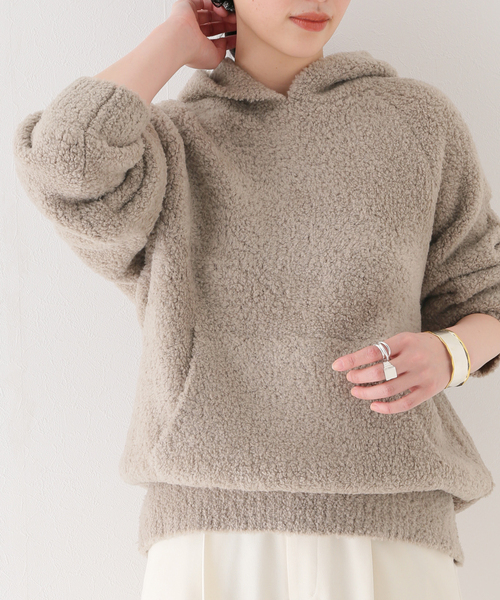 FRAMeWORK（フレームワーク）の「ムートンライク フーディー（ニット