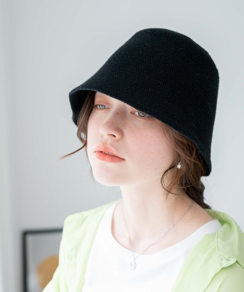 WEGO（ウィゴー）の「WEGO/サーモクローシュハット（ハット・レディース・ブラック/オフホワイト/グリーン系その他/ブラウン/ピンク/ホワイト/グレー/ベージュ/イエロー/パープル・FREE）」の14枚目の写真