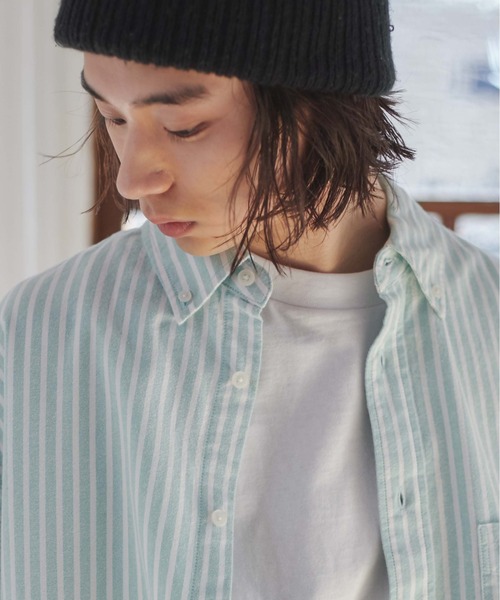 WEGO(ウィゴー)の「WEGO/コットンオックスBIGシャツ(シャツ/ブラウス・メンズ・ホワイト/サックスブルー/ダークグリーン/ブルー系その他4/グリーン系その他4/ピンク/イエロー系その他5/オレンジ系その他5・MEDIUM/LARGE)」の22枚目の写真