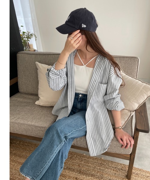 WEGO(ウィゴー)の「WEGO/コットンオックスBIGシャツ(シャツ/ブラウス・メンズ・ホワイト/サックスブルー/ダークグリーン/ブルー系その他4/グリーン系その他4/ピンク/イエロー系その他5/オレンジ系その他5・MEDIUM/LARGE)」の19枚目の写真