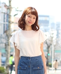 Kastane | 【Kastane】パナマ袖ギャザーブラウス(シャツ/ブラウス)