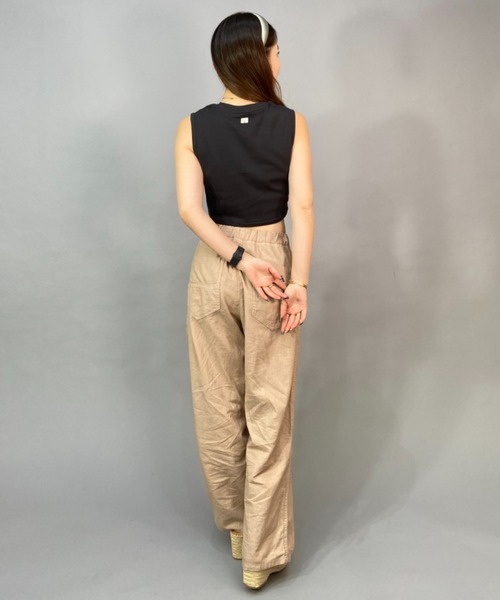 BILLABONG(ビラボン)の「BILLABONG/ビラボン ショート丈/無地ワンポイントロゴタンクトップ BD013-367(タンクトップ・レディース・ホワイト×ホワイト/イエロー/ブラック×ブラック・M/L)」の12枚目の写真