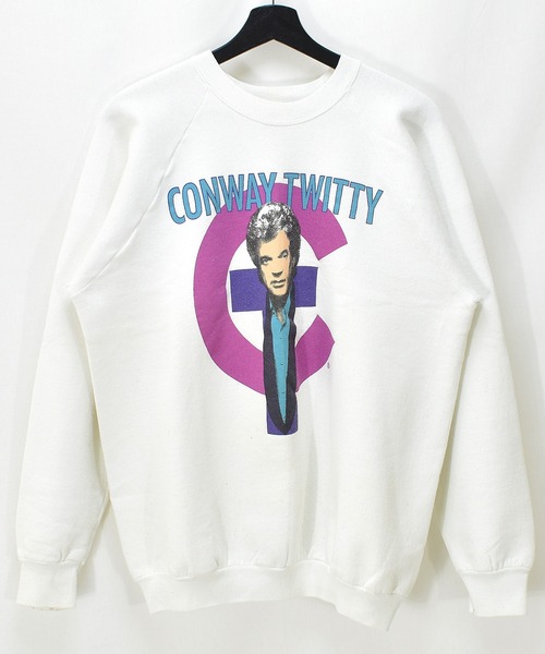【ヴィンテージ古着】90's CONWAY TWITTY / コンウェイ・トウィティ クルーネックスウェット USA製（スウェット）｜VINTAGE（ヴィンテージ）