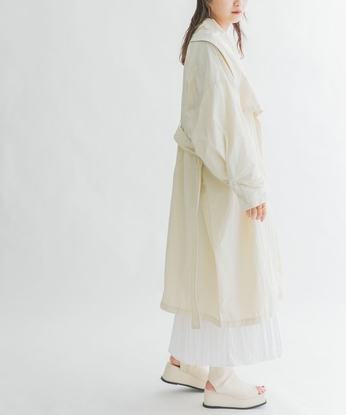 KBF(ケイビーエフ)の「BIGカラーライトコート(その他アウター・レディース・ブラック/ベージュ/ホワイト系その他・ONE)」の16枚目の写真