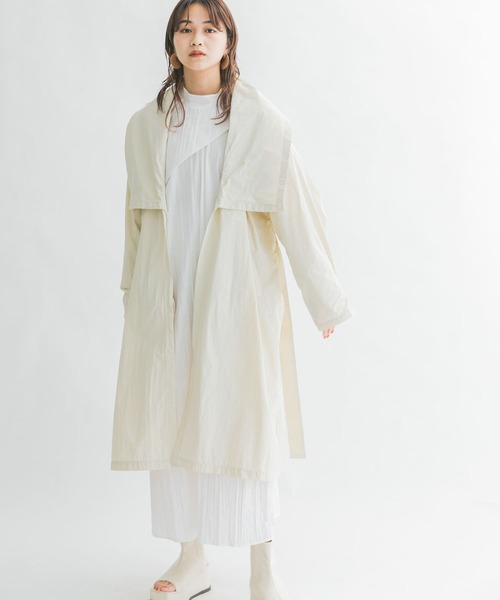 KBF(ケイビーエフ)の「BIGカラーライトコート(その他アウター・レディース・ブラック/ベージュ/ホワイト系その他・ONE)」の17枚目の写真