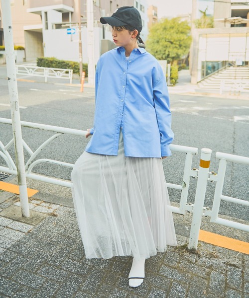 Aunt Marie's(アントマリーズ)の「チュールロングスカート(スカート・レディース・ブラック/ライトグレー/アイボリー・FREE)」の10枚目の写真