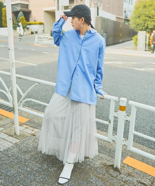 Aunt Marie's(アントマリーズ)の「チュールロングスカート(スカート・レディース・ブラック/ライトグレー/アイボリー・FREE)」の11枚目の写真