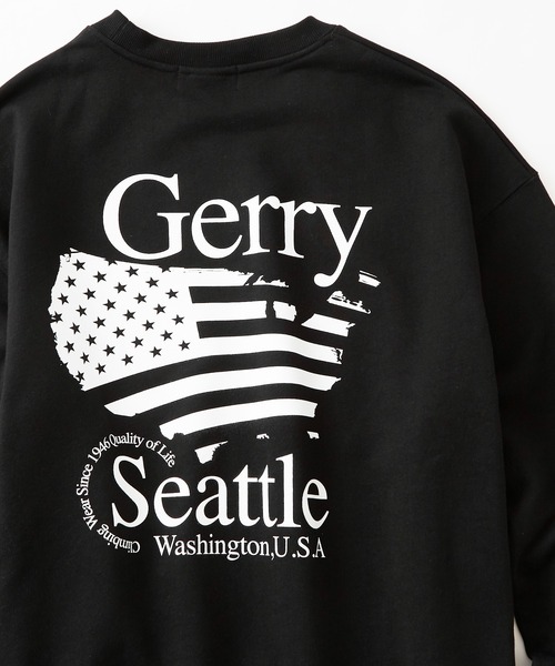 GERRY(ジェリー)の「【GERRY】別注 プリント&ワンポイント刺しゅう ヘビーウエイト スウェット トレーナー(スウェット・メンズ・ブラック/オートミール/ホワイト系その他/ブラック系その他・MEDIUM/LARGE/X-LARGE)」の20枚目の写真