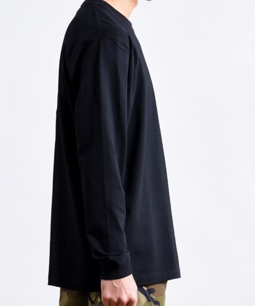 Coffee & Cigarettes(コーヒーアンドシガレッツ)の「2-【2枚組】HEAVY COTTON LONG SLEEVE 2PACK TEE(ヘビーコットンロングスリーブ2パックティー)ベーシックなアメカジスタイル(Tシャツ/カットソー・メンズ・ヘザーグレー/ホワイト/ブラック・SMALL/MEDIUM/LARGE/X-LARGE)」の19枚目の写真