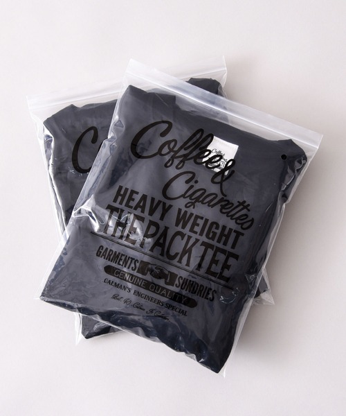 Coffee & Cigarettes(コーヒーアンドシガレッツ)の「2-【2枚組】HEAVY COTTON LONG SLEEVE 2PACK TEE(ヘビーコットンロングスリーブ2パックティー)ベーシックなアメカジスタイル(Tシャツ/カットソー・メンズ・ヘザーグレー/ホワイト/ブラック・SMALL/MEDIUM/LARGE/X-LARGE)」の5枚目の写真